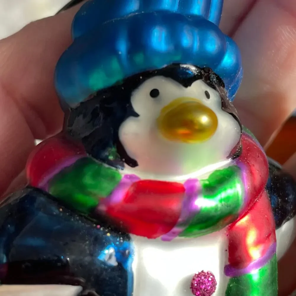 Thomas Pacconi Museum Series Penguin Ornament Glass Christmas Retired Vtg READ